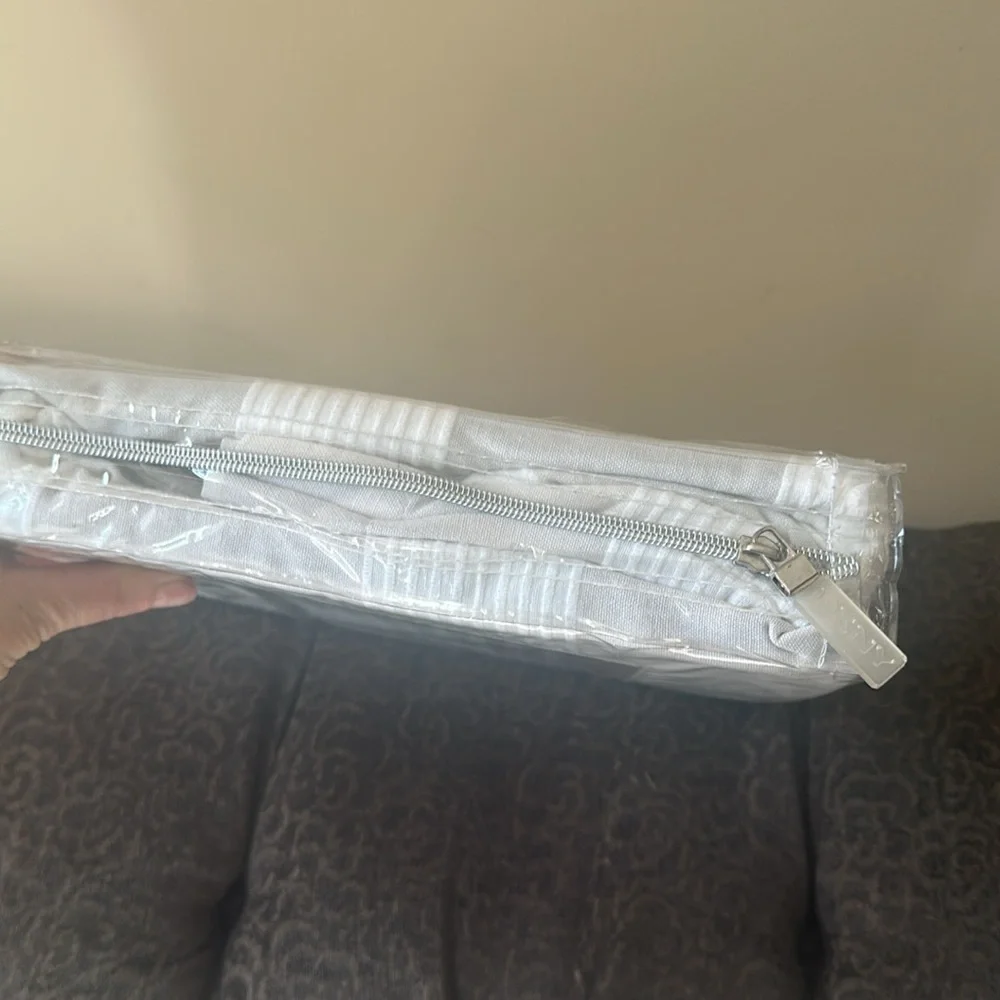 DKNY Gray /white Shower Curtain